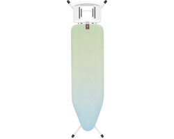 Brabantia Planche à repasser B - avec support pour fer - 124 x 38 cm - Soothing Sea