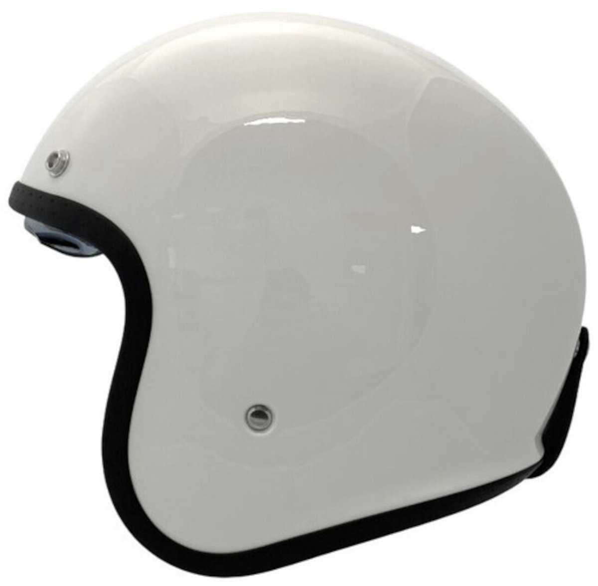 APEX JI100 Solid Wit Jethelm - Maat L - Helm