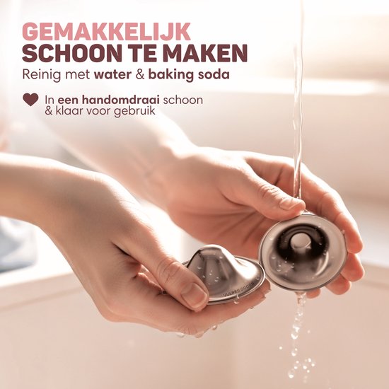Gemakkelijk schoon te maken met water & baking soda. In een handomdraai schoon & klaar voor gebruik.