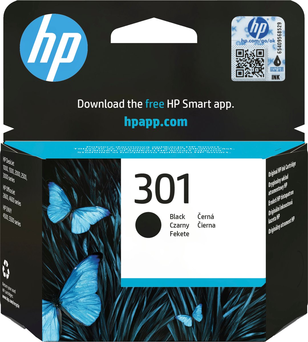 HP cartridge 301 - Instant Ink (Zwart)
