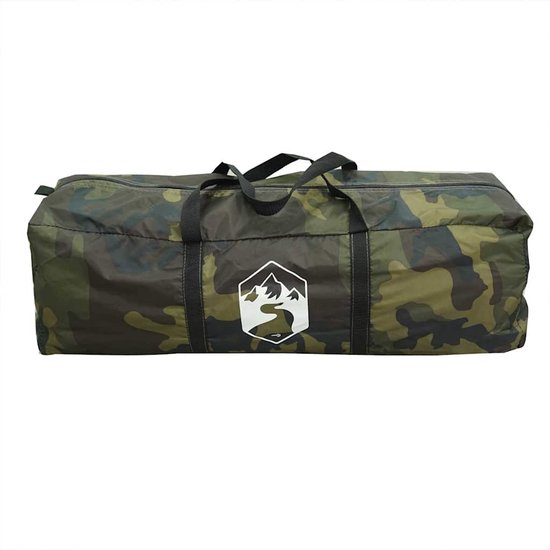 vidaXL Tipitent 6-persoons Camouflage Waterdicht Kampeerten - Tipi Tent - Familietent - Buitenslapen - Campinguitrusting van Vidaxl — afbeelding 5
