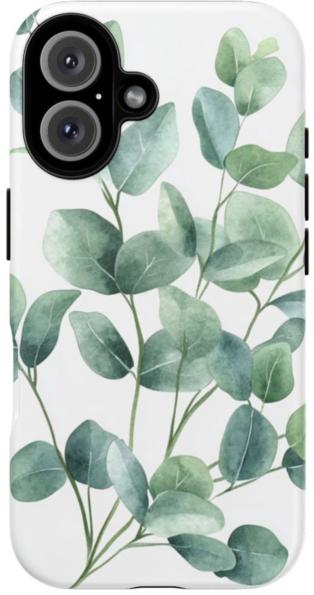 Waterverf Eucalyptusbladeren – Telefoonhoesje Geschikt voor iPhone 16