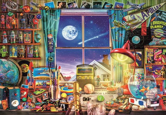 Clementoni - Puzzle 500 pièces de haute qualité Collection To The Moon, puzzle pour Adultes et Enfants, 14-99 ans, 35148