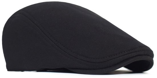 Foto: Excitat baret vintage flat cap vintage platte pet vizier heren pilotenmuts zwart