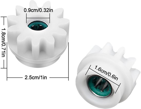 1 stks/2 stks Plastic Lager Gear, Gemakkelijk Mop Pedaal Bezem Spin