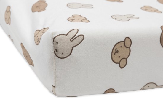 Jollein x Nijntje Aankleedkussenhoes - 50x70cm - Jersey - Miffy and Friends — afbeelding 3