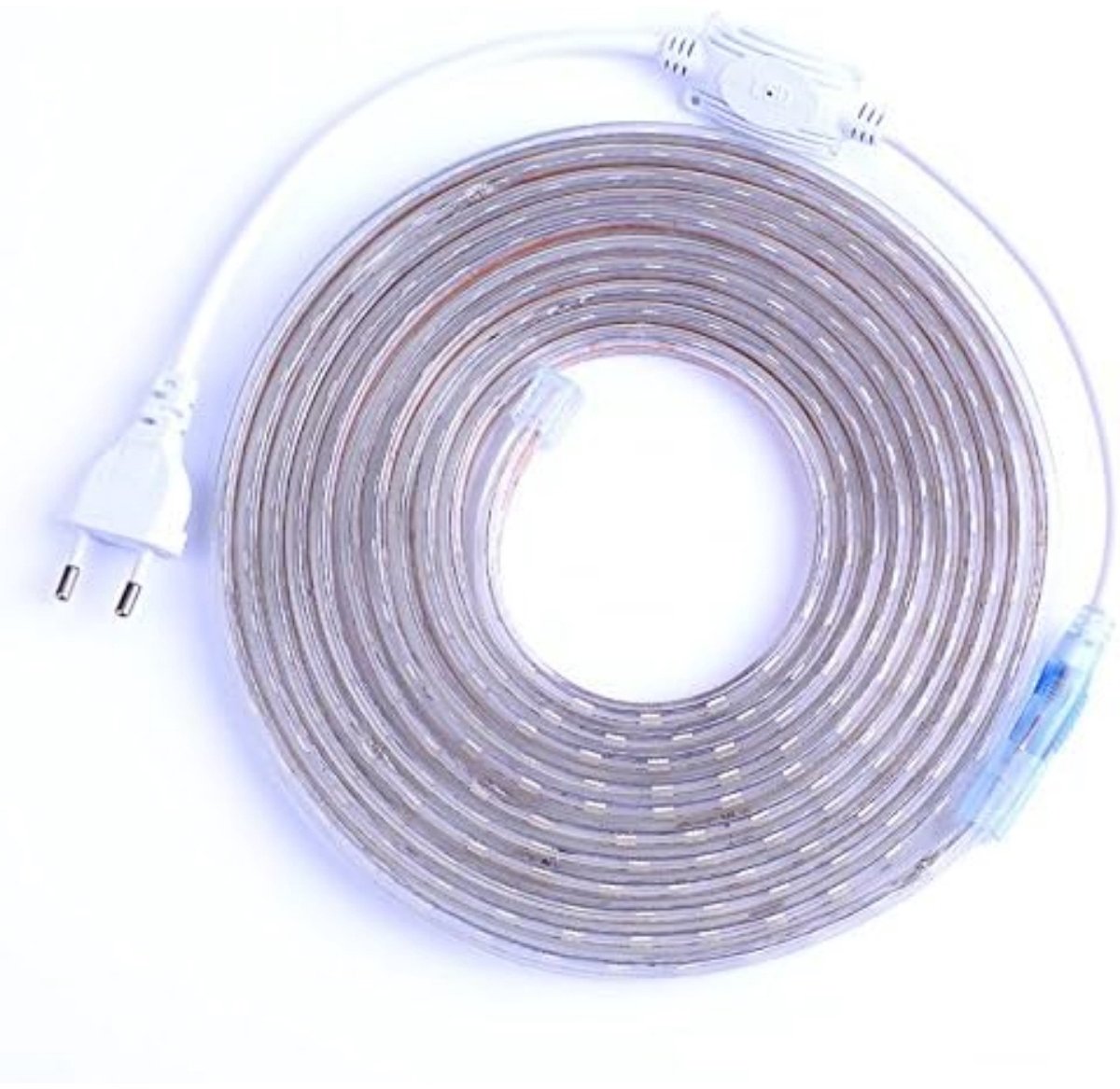 EXCITAT LED-lichtstrip - Met stekker - Hoge helderheid 220V - IP65 waterdicht - Geschikt voor keuken, trap, huis, auto, bar, kerstfeestdecoratie - Warm wit licht - 2m
