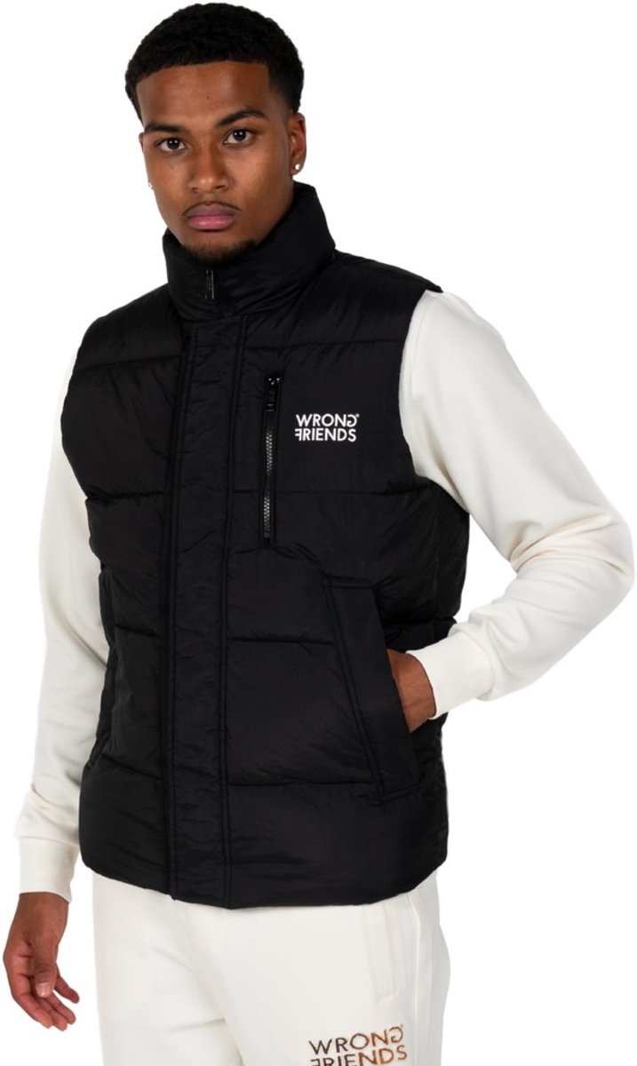 Wrong Friends Lafayette Bodywarmer Heren – Zwart – Regular Fit