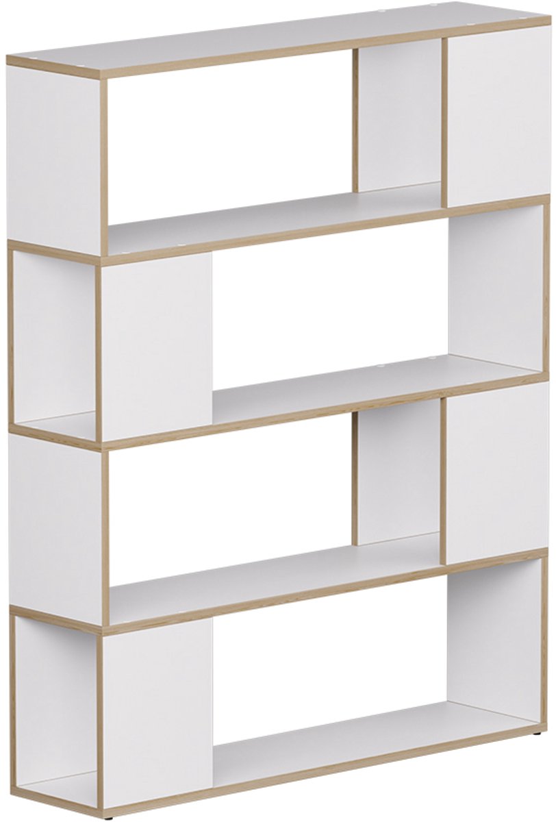 Vicco Eneos Ruimteverdeler – 100 x 124.5 cm Wit/eiken