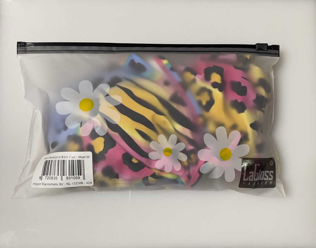 LaGloss® Neon Panter print Bikini - 2 zomer - beach swimsuit - strand bikini zwembad - 2 - delig — afbeelding 2