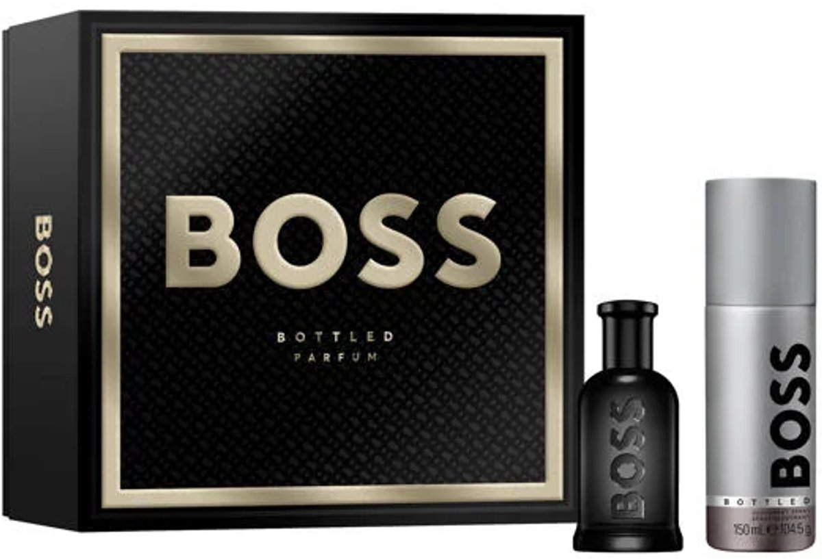 BOSS BOTTLED geschenkset - parfum 50 ml + deodorant spray 150 ml