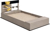 Bol.com Outsunny-Sandkasten-Tannenholz-154L x 80B x 60H cm-Grau aanbieding