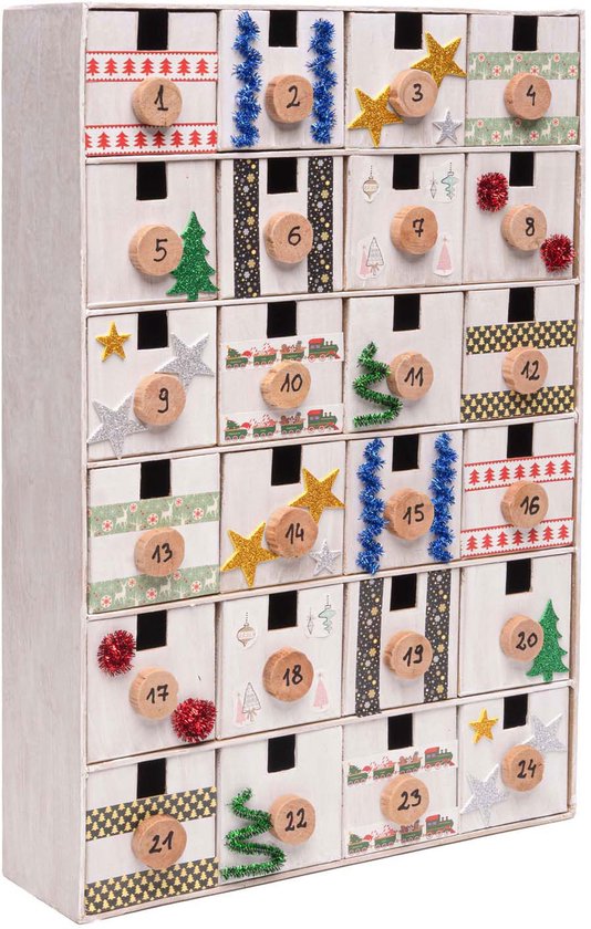 Foto: Colorations papier mache doos adventskalender