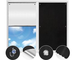 Verduisterend Rolgordijn voor Dakraam - zonder boren - 96 x 120 cm - Waterdichte stof