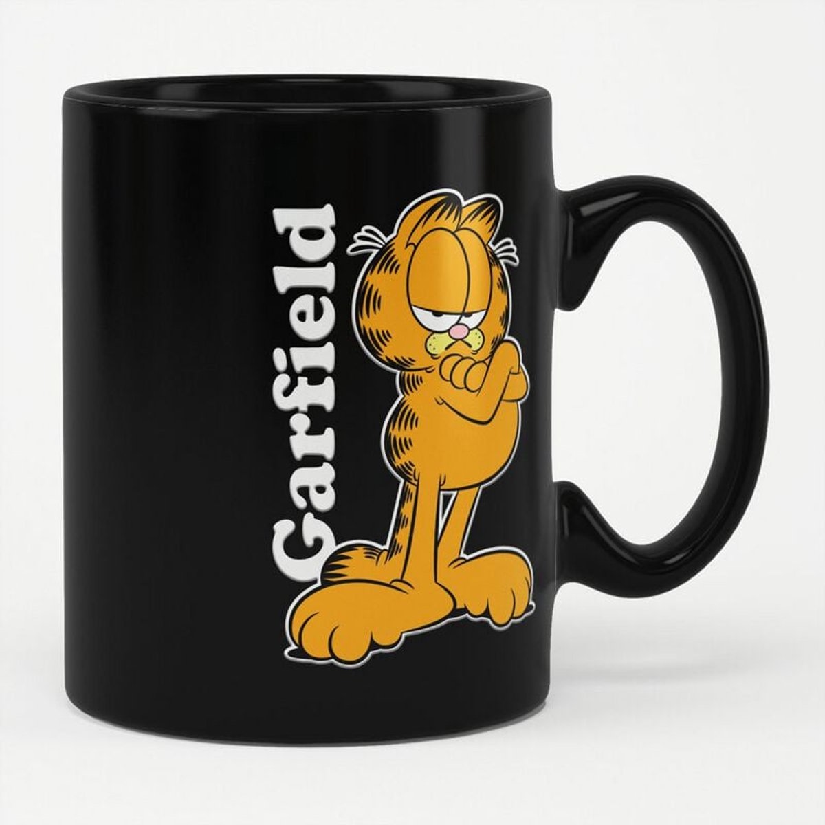 Garfield Pose Unisex Kop - zwart - Standard