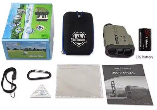 ARTBULL LS-650 Laser Afstandsmeter - 650 Meter Bereik - 6x Zoom - Inclusief Beschermhoes - Golf Slope & Vlag Vergrendeling - Waterdicht van ART — afbeelding 3