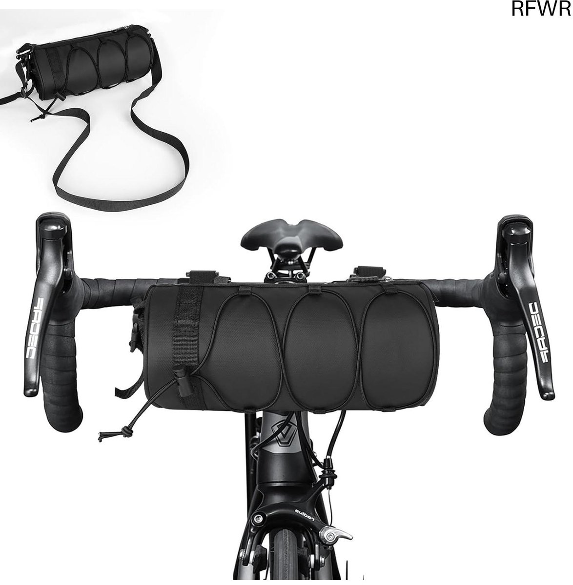 RFWR® Waterdichte fietsstuurtas met grote capaciteit en schouderriem – Ideaal voor MTB en racefietsen