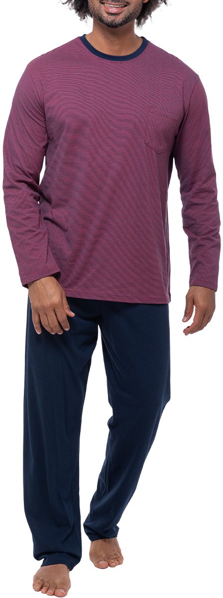 Ammann Heren pyjama Night & Home Cotton