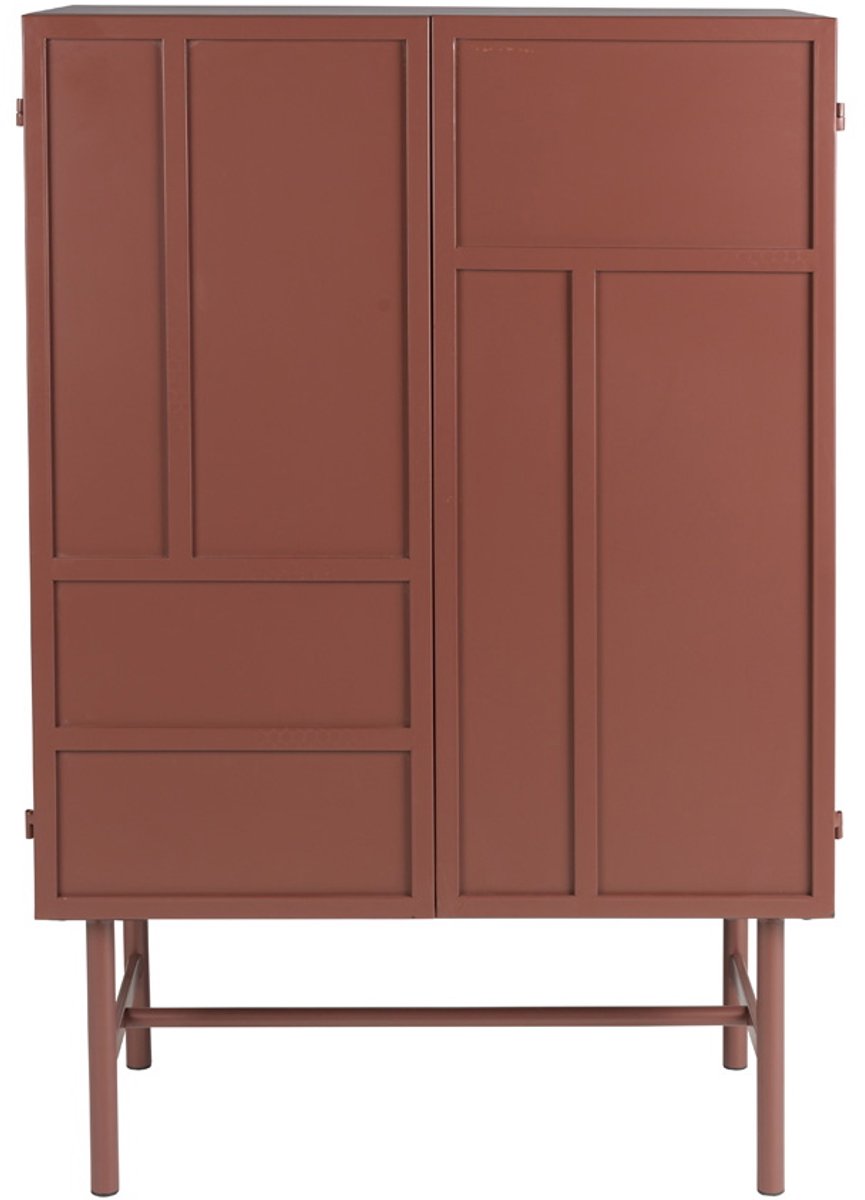 Housecraft Living Davis Kast Metaal Bruin/ Rood