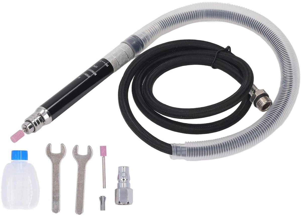 Allecto Premium - Air Pencil Die Grinder Kit Verstelbare Snelheid Metaalbewerking voor Carven en Polijsten.