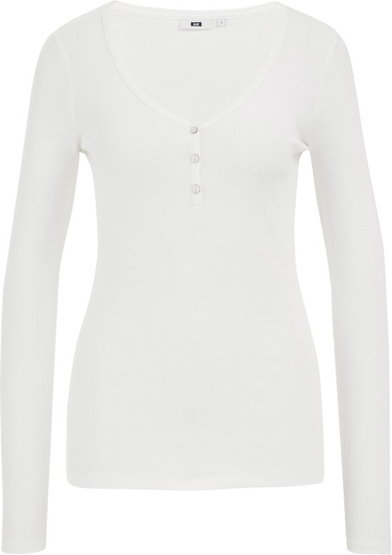 WE Fashion Dames T-shirt met structuur