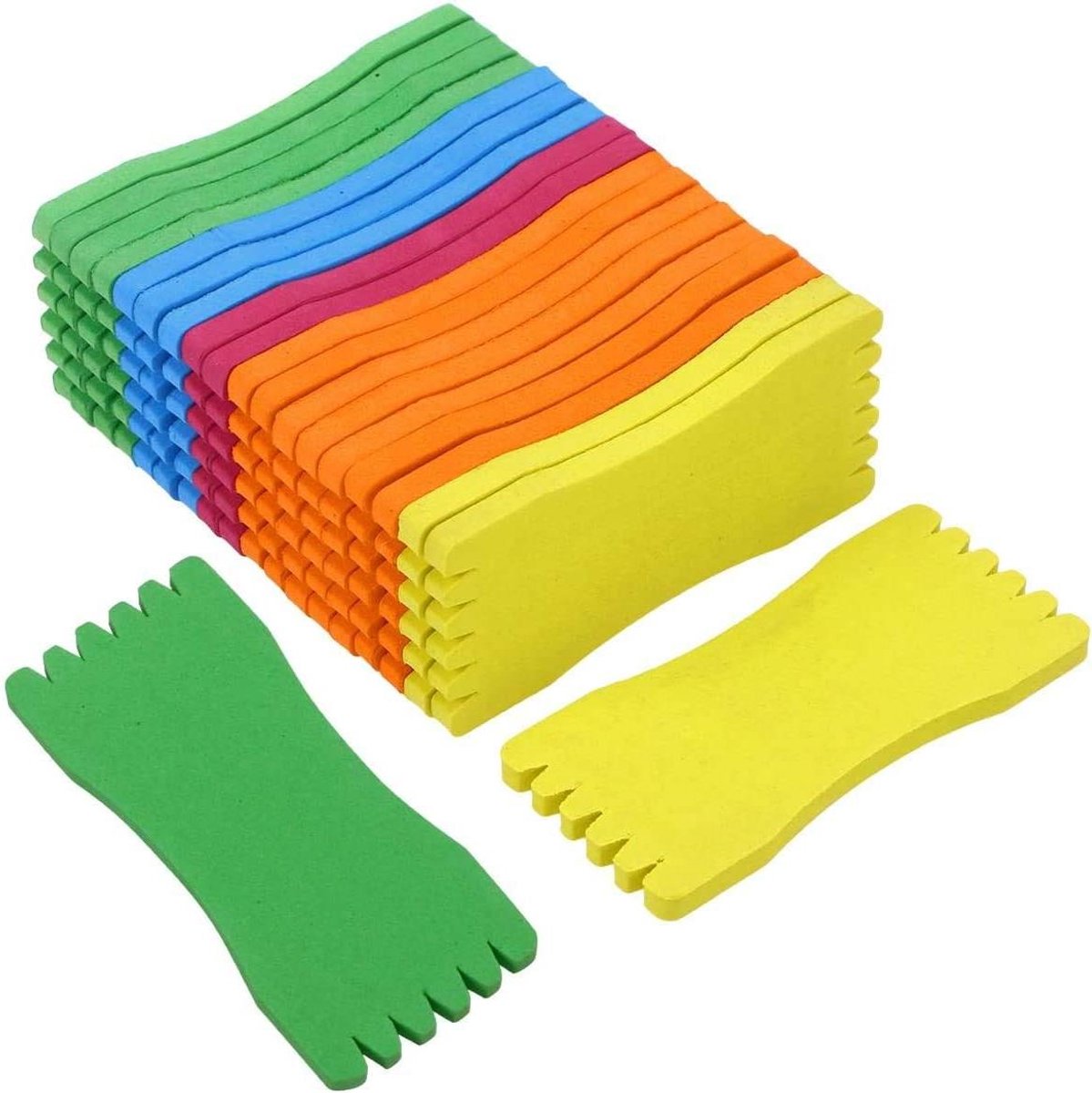 Titel: Foam vislijn haspel opspoelplaat vislijn accessoires 5x10cm 10 stuks (gemengde kleuren)