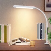 LED bureaulamp met klem heeft diverse instelbare verlichtingsopties en