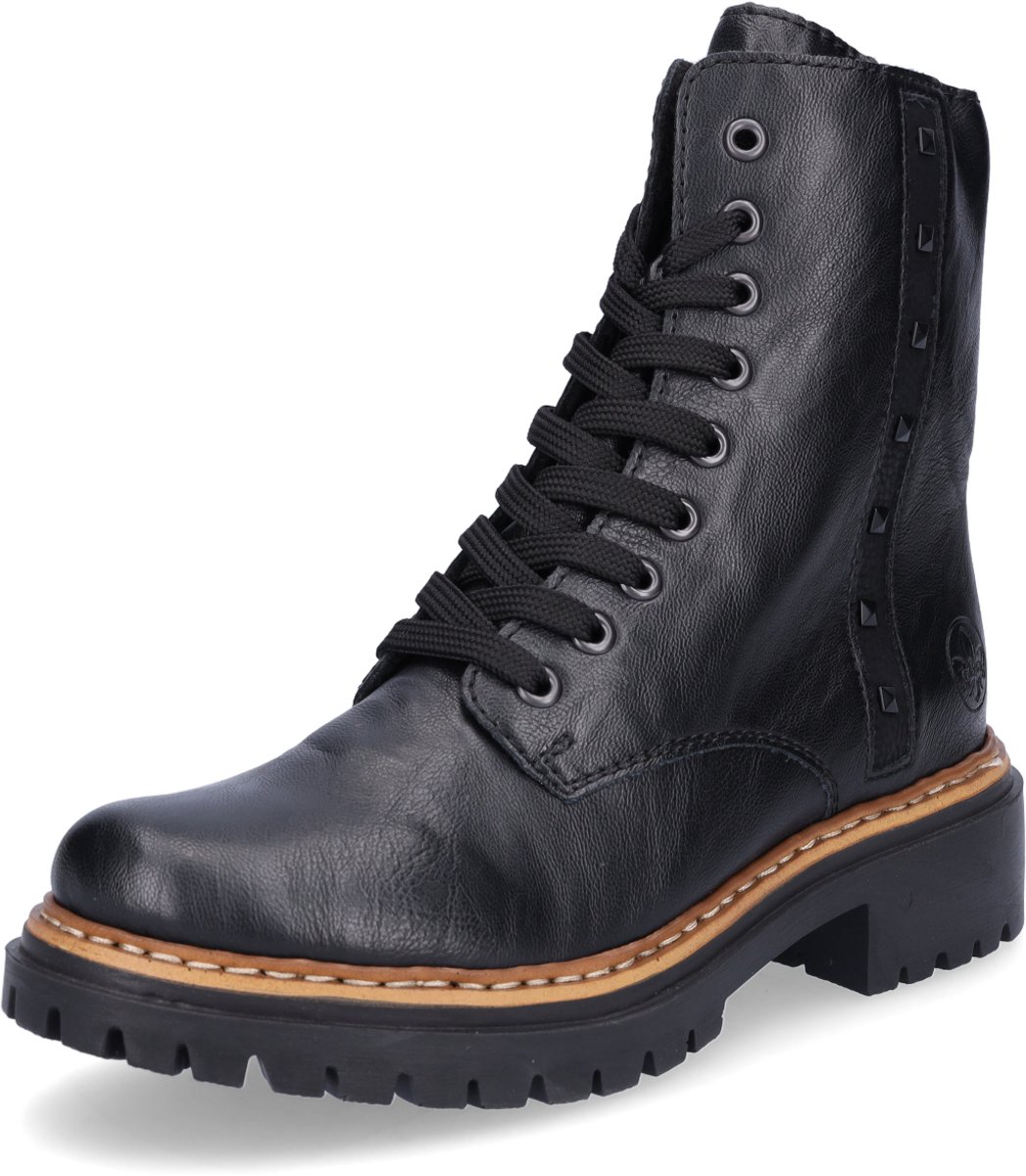 Rieker dames veterboot zwart