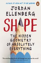 Livre "Shape: The Hidden Geometry of Absolutely Everything" par Jordan Ellenberg, avec la pointe d'un crayon formant le A.