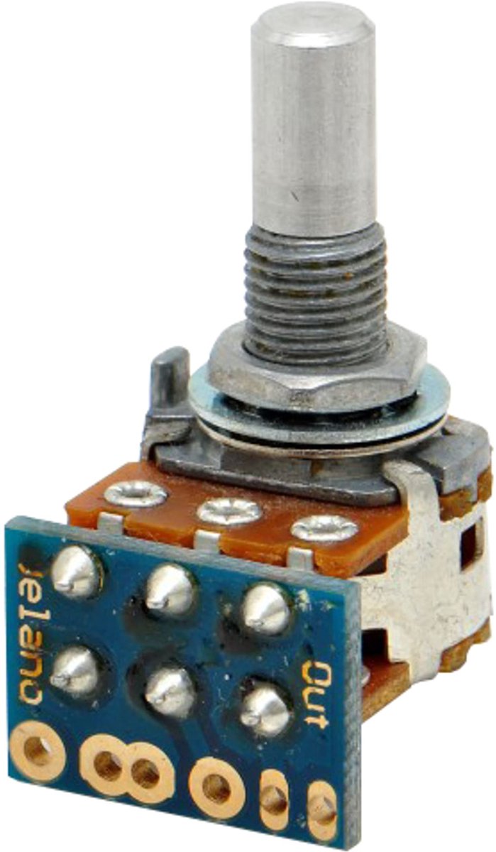 Göldo Mini Balance Knob 2x250k Straight Axel Standard - Potentiometer voor gitaar