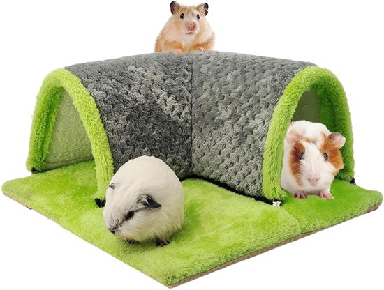 ONEJU Cavia schuilplaats - cavia hoekschuilplaats, vierzijdige franjes