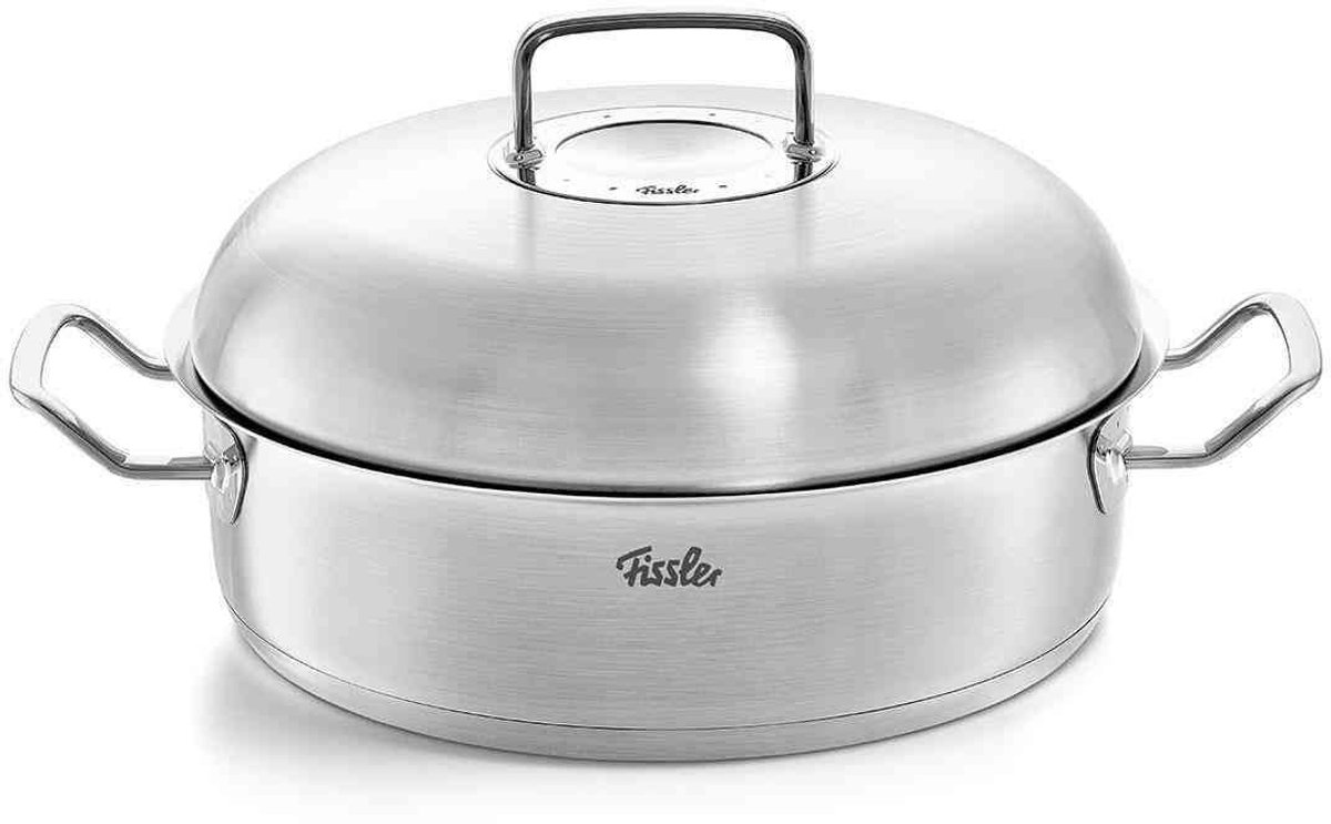 Fissler Original-Profi Collection 2022 Gratineerpan met High-Dome RVS Deksel, 28cm