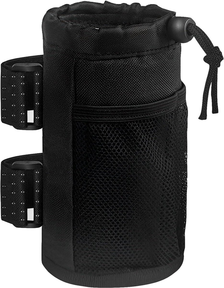 Allecto Plus - Bekerhouder Fiets Flessenhouder Fiets Zonder Schroeven Drinkfles Thermotas Waterdicht Bekerhouder Stuur Tas voor MTB Vouwfietsen Rolstoel