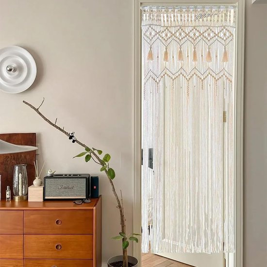Macrame Gordijn Raam Muurophanging Boho Decoratief Geweven Tapijt Wand