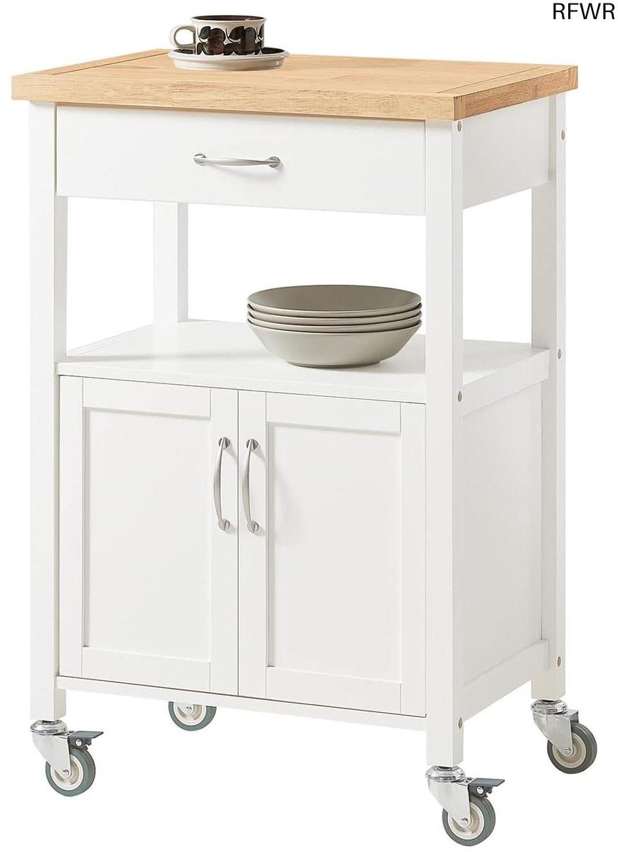 RFWR® Keukentrolley met Wielen - Multifunctionele Serveerwagen voor Opbergruimte in de Keuken