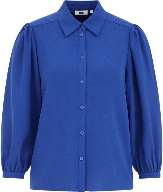 WE Fashion Dames Blouse met ballonmouwen