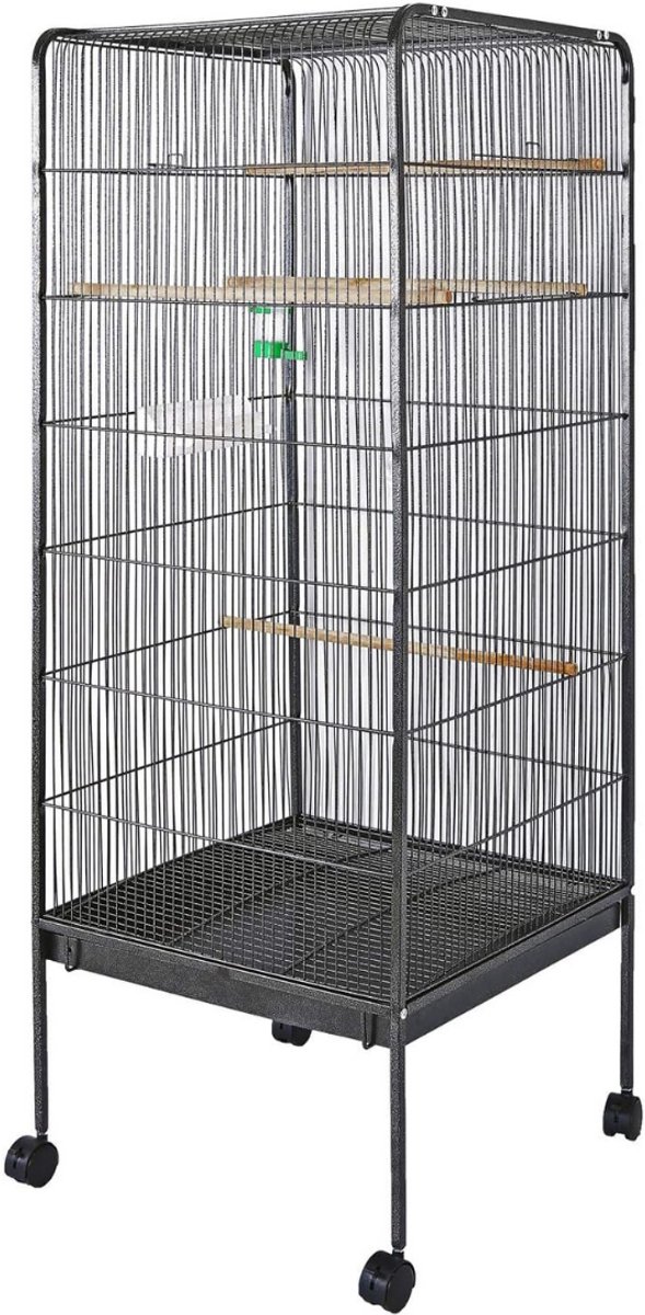 ZRSS® Papegaaienkooi - Grote Vogelkooi voor Binnen - Vogelverblijven - 146x54x54 cm