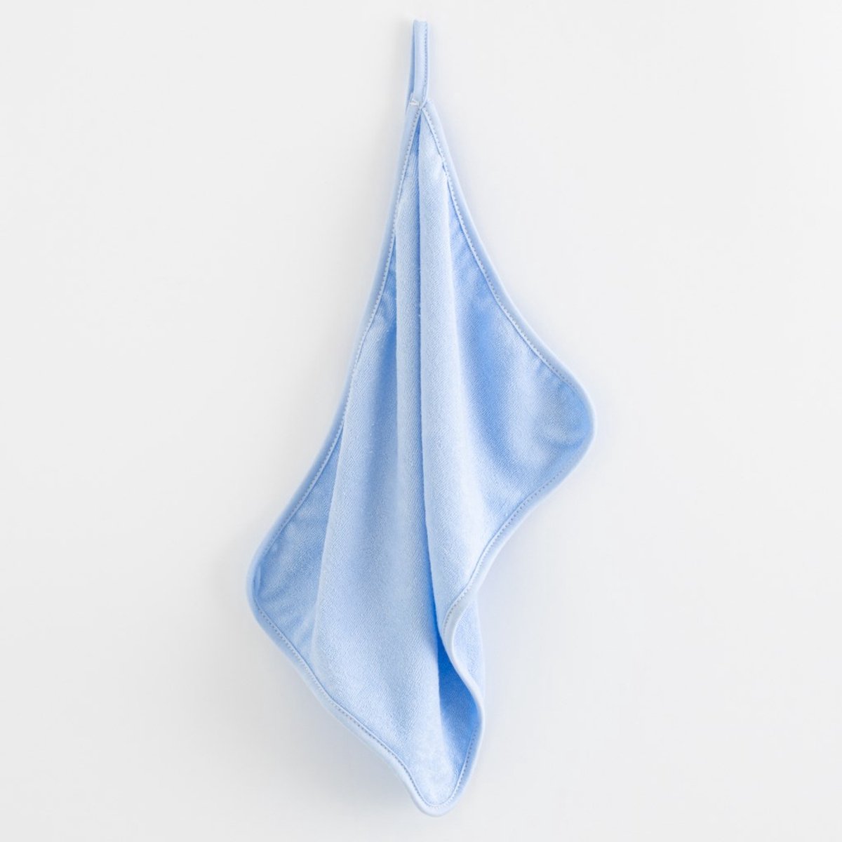 NEW BABY - Badcape - Badhanddoek 40x30 cm blauw katoen - Handdoek - Babydoek - Badstof - Hypoallergeen - Pasgeborene
