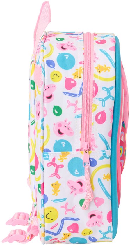 Pastunette flanellen nachthemd blauw/wit/roze