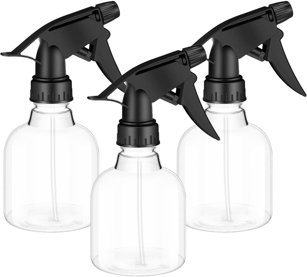 3 stuks - mini-vloeistofverstuiver - multifunctionele spuitflessen - 8 oz plastic spuitflessen met verstelbare sproeikop - voor het schoonmaken van de keuken, waterplanten