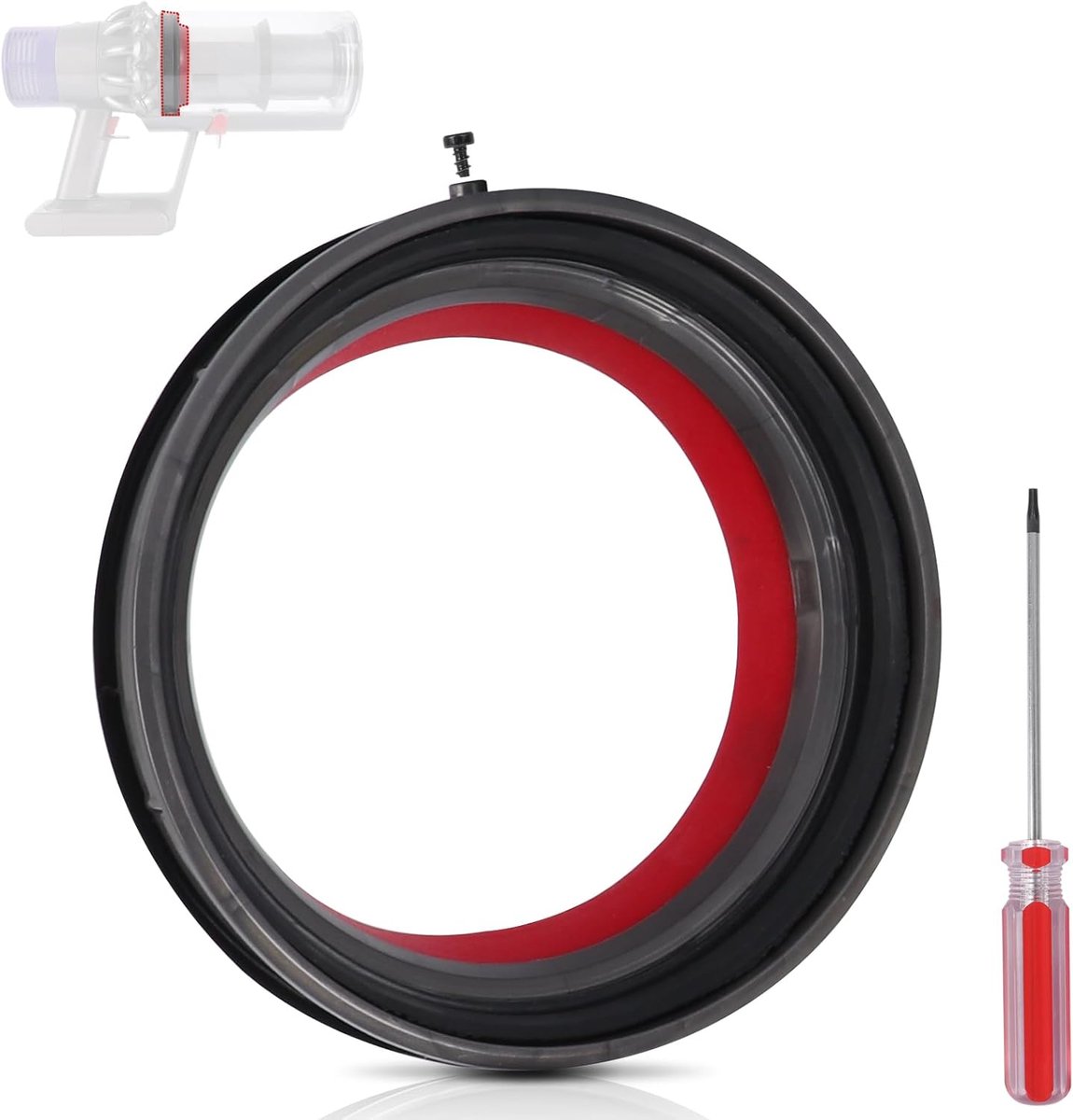 Afdichtring geschikt voor Dyson V10 SV12 stofreservoir, reserveonderdelen, afdichtring, houder voor Dyson SV12 stofaccessoires, stofzuiger, afvalcontainer, reserveonderdeel V10