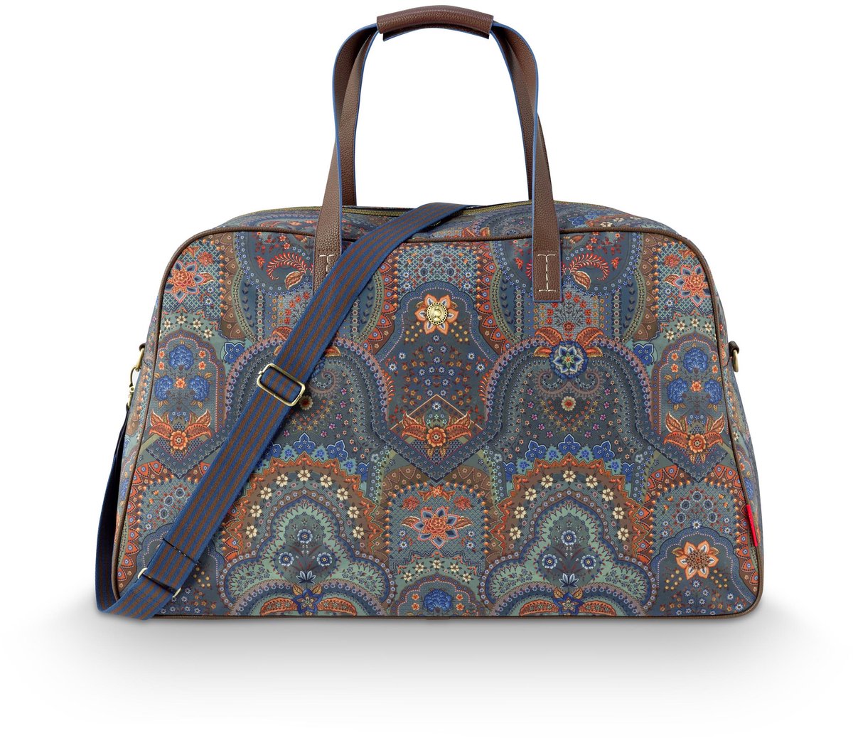Pip Studio - Tovy Weekendtas Dames - Reistas - Jabali - Blauw - 65x25.5x35cm