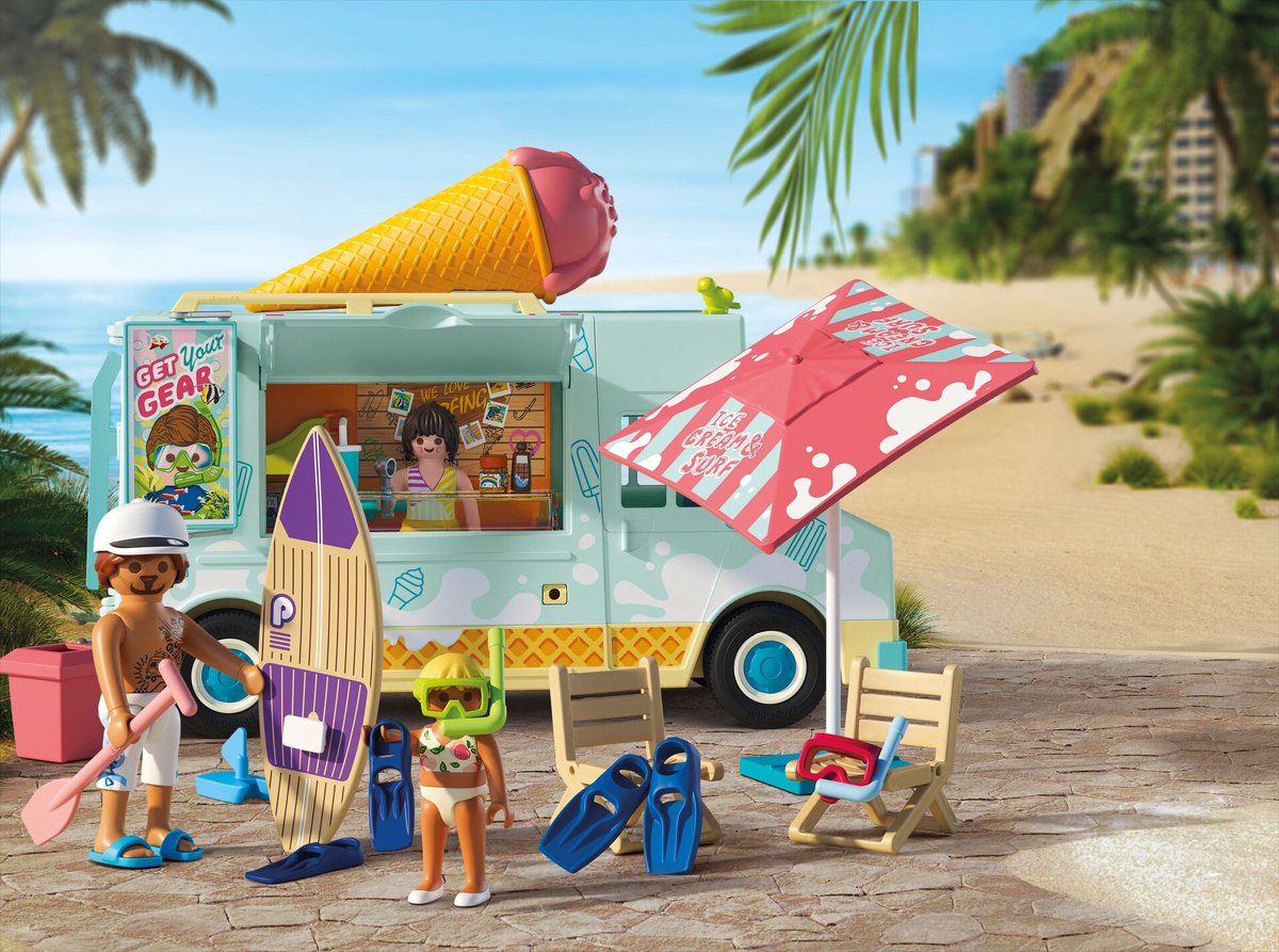 PLAYMOBIL My Life: IJscowagen met surfshop - 71904 — afbeelding 7