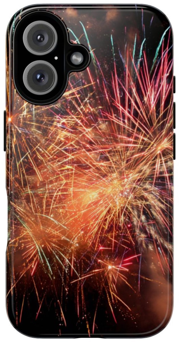 Kleurrijk Vuurwerk Spektakel – Telefoonhoesje Geschikt voor iPhone 16