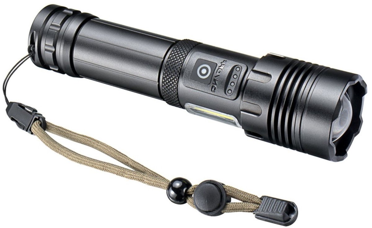 EXCITAT Zaklamp - LED-zaklamp - Waterdichte zoombare tactische lamp - Oplaadbare - 3000 lumen - voor kamperen, hardlopen, wandelen en noodgevallen