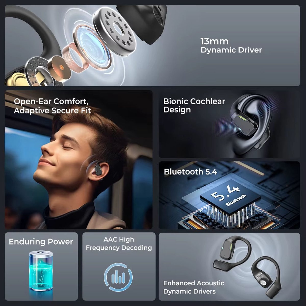 Draadloze Bluetooth Sport Oordopjes IPX5 thumbnail 6