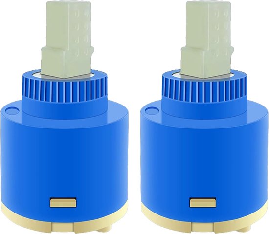 Foto: Kraan waterfilter kraan cartridge vervanging 2 stks 35mm keramische disc cartridges enkele handvat cartridge voor keuken waterval valve cartridges