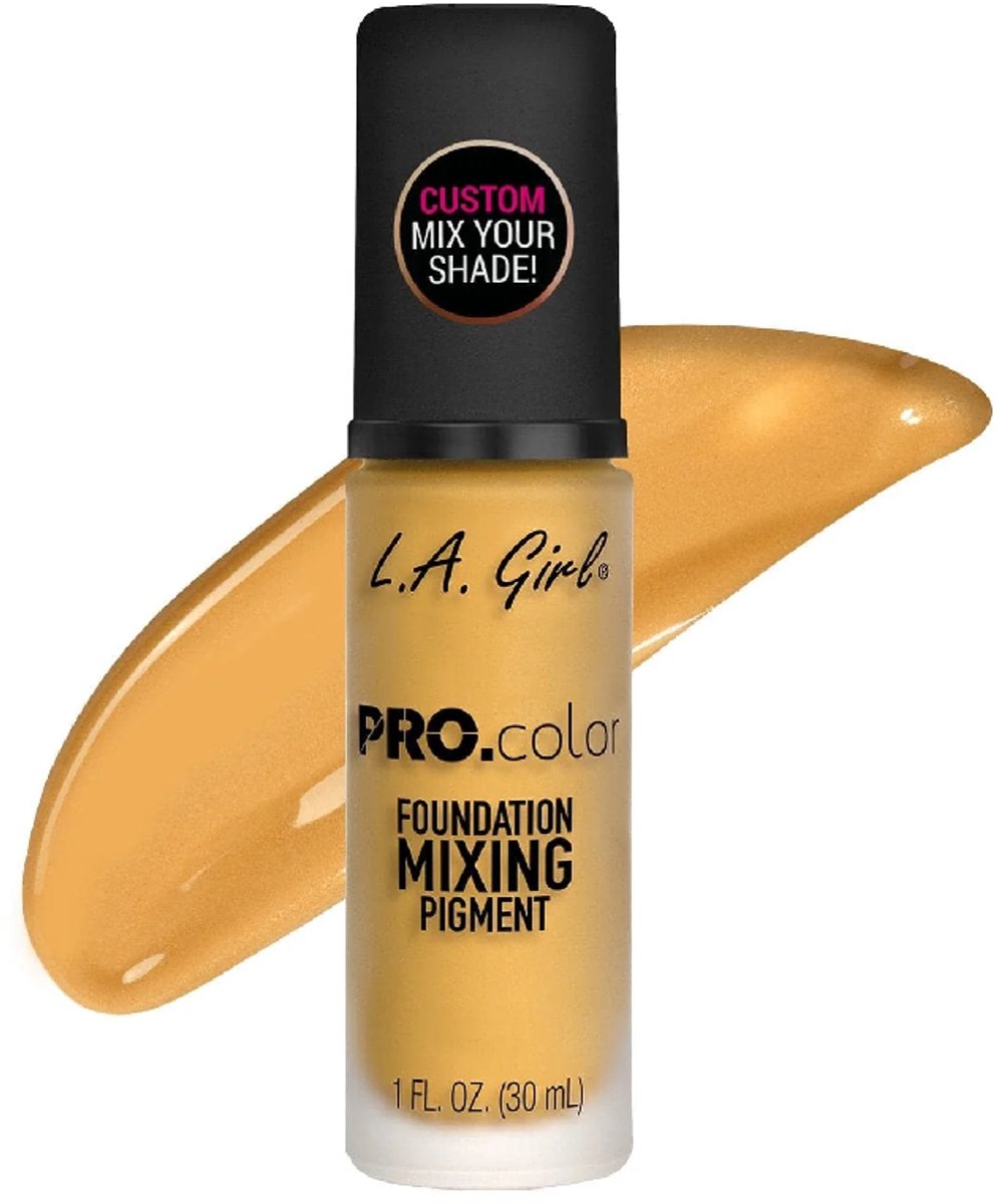 L.A. Girl - PRO Color - GLM712 - Yellow - Foundation Mixing Pigment - Foundation - 30 ml