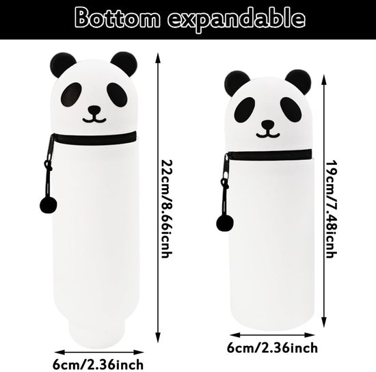 Pennenetui, 2-in-1 telescopisch etui, verticaal etui, kantoorschrijfwaren, schoolbenodigdheden, make-up-organizer voor meisjes, kinderen, jongeren, studenten, volwassenen, taro melkthee, té de la