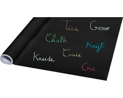 Wonday krijtbord-folie, zelfklevend, op rol, zwart